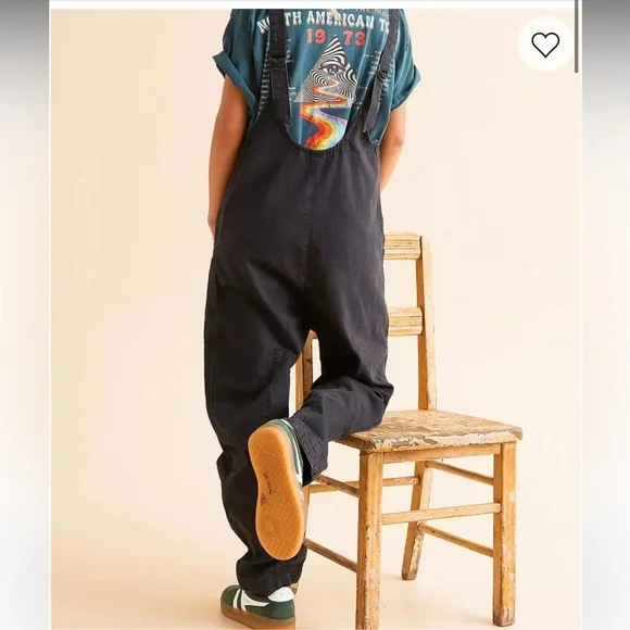 Free people High Roller Overall Denim Jumpsuit - Picture 3 of 11